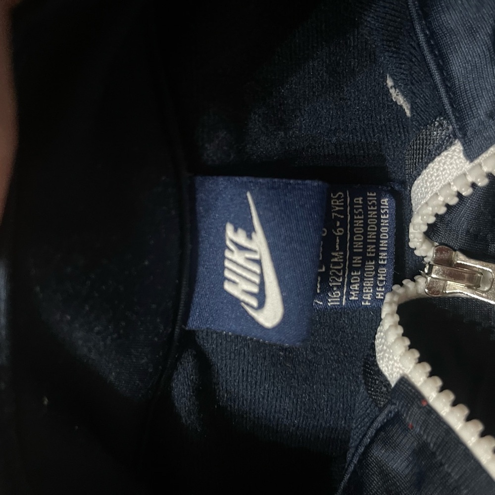 Nike Navy and White Track Jacket - Picture 3 of 4